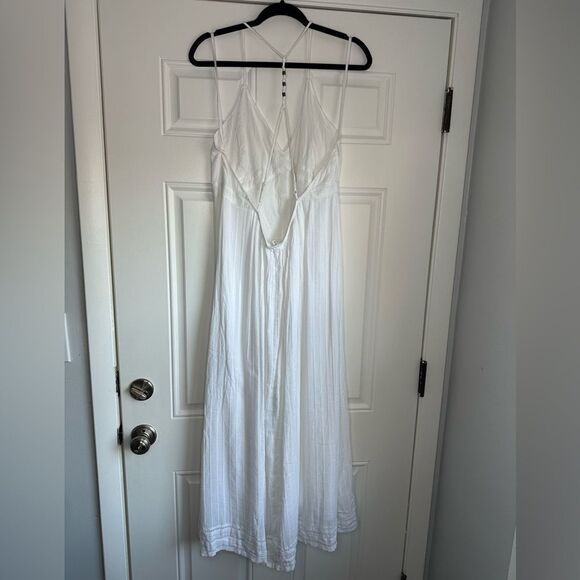 NWT Aerie Front Slit Maxi Dress BEACH WHITE SIZE‎ XL - Picture 7 of 7